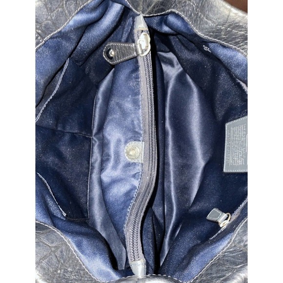 Coach Ashley F17661 Camel Bluish Gray Color Alligator Leather Carry all Tote Bag - Picture 10 of 13